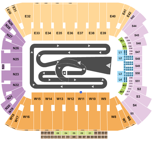 Rice Eccles Stadium Supercross Seating Chart